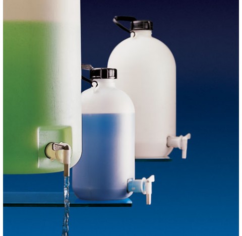 Aspirator bottle , heavy duty, HDPE 50 liters mouth ID 55mm , height 366 mm two handles