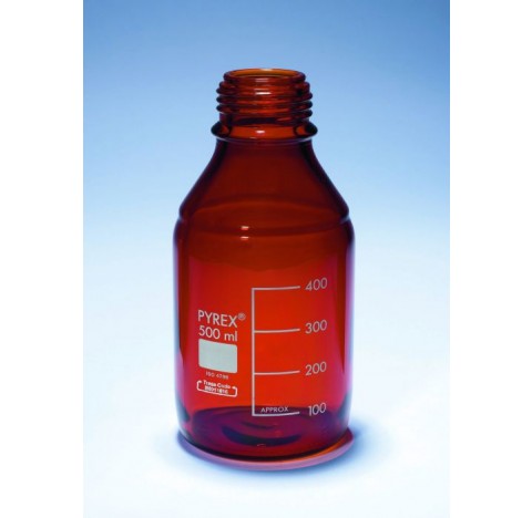 Flacon a essais ISO  gradue ambre non bouche 1000ml