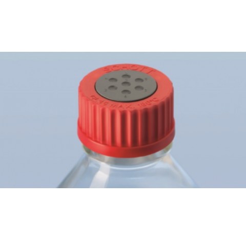 Rubber Stopper for GL 45 laboratory bottles, straight plug, Grey Bromobutyl