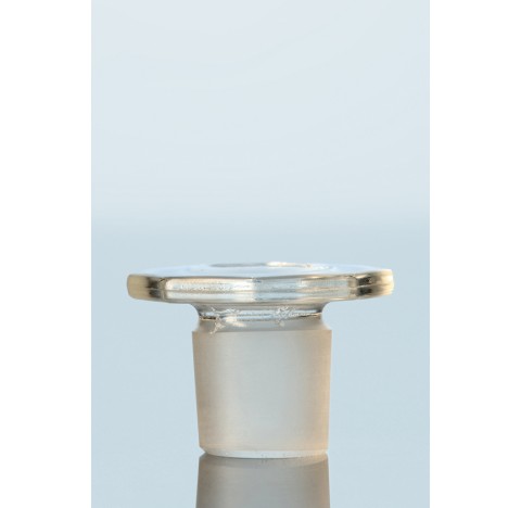 SBW glass flat-head stoppers, solid, octagonal, NS 14/15 packing of 10