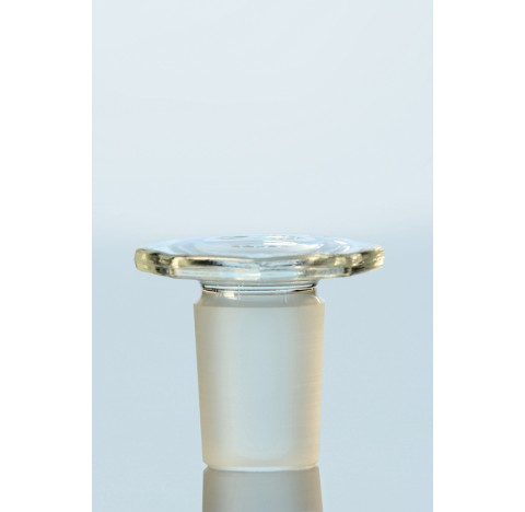 SBW glass flat-head stoppers, solid, octagonal, NS 14/23 packing of 10