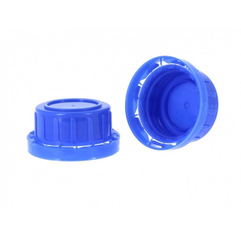 Bouchon inviolable en polypropylene filetage 32DIN-W , bleu, CG 0678, auto-jointant