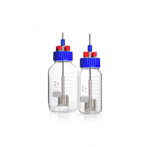 Capuchon reacteur-agitateur 250 ml a col large  DURAN GLS 80 livre avec agitateur magnetique en form