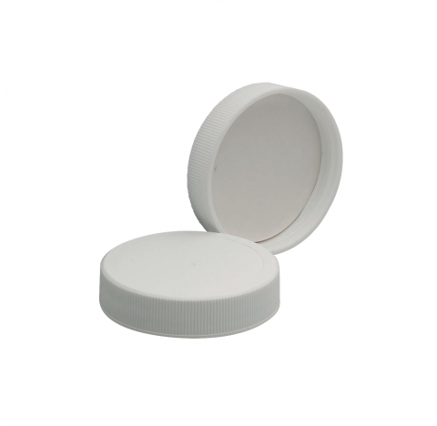 Bouchon visse en polypropylene blanc avec joint polyvinyle, taille 28-400 (Boite de 144) .Le capucho