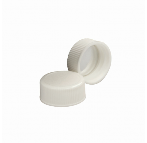 Bouchon visse en resine UF avec joint a disque polyethylene, dimension 22-400 (Boite de 1000)