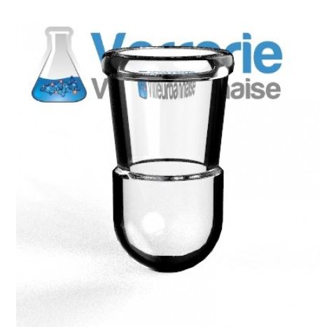 Bouchon 14/23 femelle en verre borosilicate