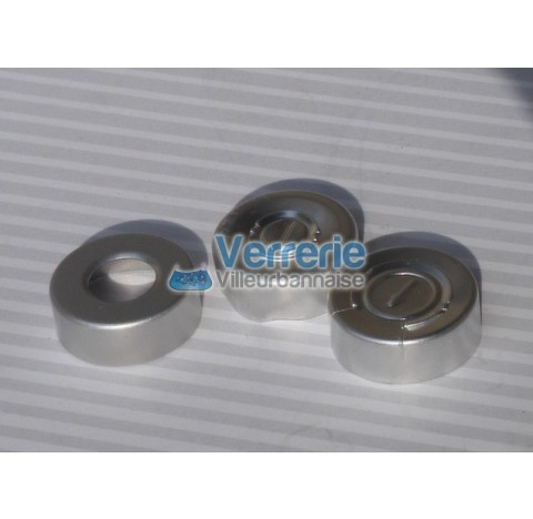 100 Plugs Crimp for Complete Tear Bottles antibiotics glass D20 aluminum