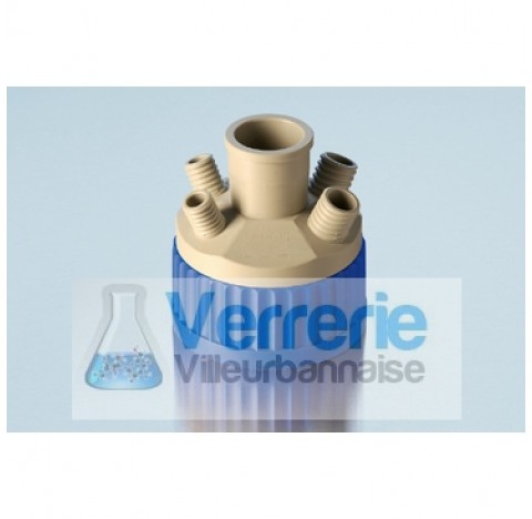 Screw Cap 4 Port + NS 29/32, GLS 80, PP packing of 2
