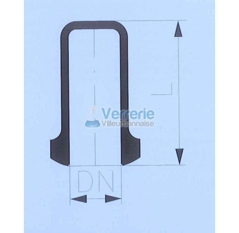 Bouchon verre bride DN 300 KZA Longueur 165mm
