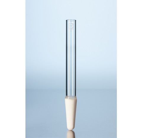 DURAN Filter candle, conical, with tube, 24 X 200 mm, porosity 3 packing of 1
