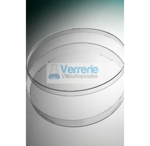 Round petri plate PS naturel without vent height 20.6 diameter 140, easy to open, 11/bag, STERILE R