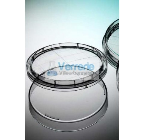 Round contact petri plate PS na3 vents height 14.5 diameter 65and grip lid, 20/bag easy to open, dou