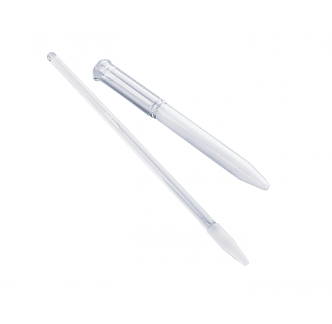 Broyeur de tissus de type conique en verre, contenance 15 ml, 18 mm DE x 114 mm longueur, longueur t