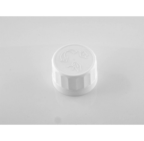 Capsule 45 en polypropylene blanc inviolable, Duma Twist
