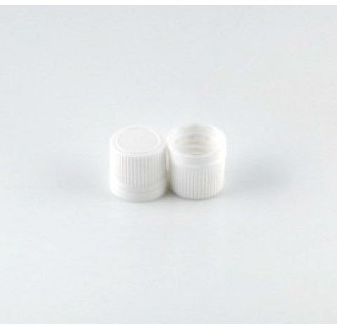 Capsule DIN 18 inviolable en polyethylene blanc avec joint triseal