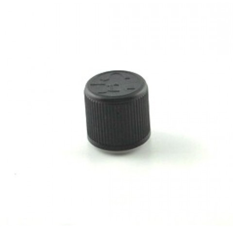 Capsule DIN 18 inviolable en polyethylene noir avec joint triseal