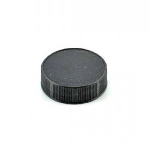 Capsule Pharmacie 40 en polypropylene noir plat bague PHIE40