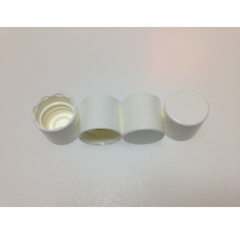 Capsule Europa 5 en polypropylene blanc et lisse autojintante bague EUR5