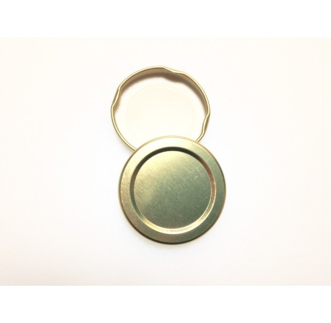 Capsule pasteurisable or bague TO 48 sans BPA en aluminium, Twist off