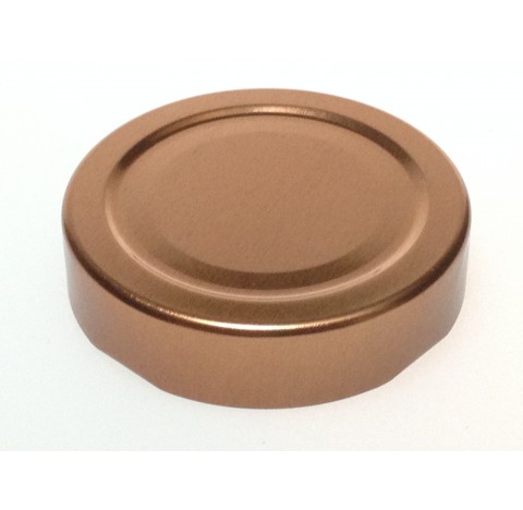 Capsule pasteurisable cuivre deep avec flip panel, bague TO 58, Twist off