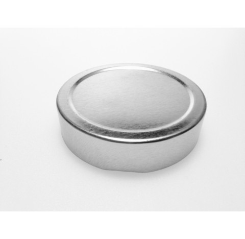Capsule pasteurisable metal argent brillant deep, bague TO63, Twist off