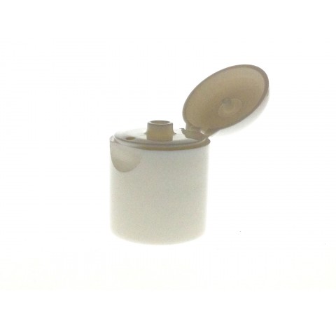 Capsule 24/415 en polyethylene blanc avec un trou de 3 mm