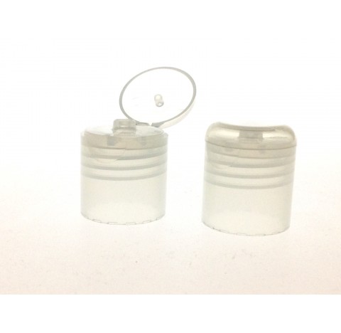 Capsule 24/415 en polyethylene naturel translucide avec trou de 3 mm