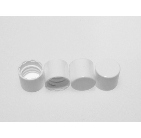 Capsule Europa 4 en polypropylene blanc fond plat bague EUR4