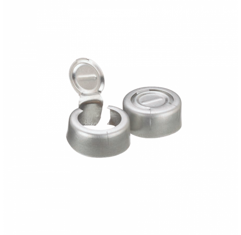 Scellage aluminium a languette d'arrachement sans joint, naturel, DE 13 mm (Boite de 1000)