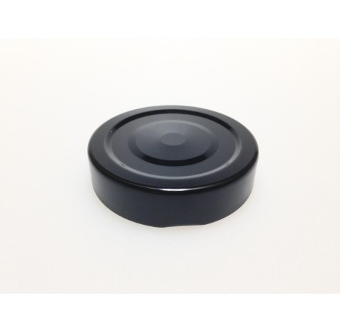 Capsule sterilisable noir deep avec flip panel, bague TO 58, Twist off