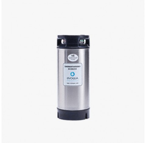 Cartouche demineralisatrice (vide) pour19 l de resine hauteur 570 mm diametre 230 mm, avec vanne d'e