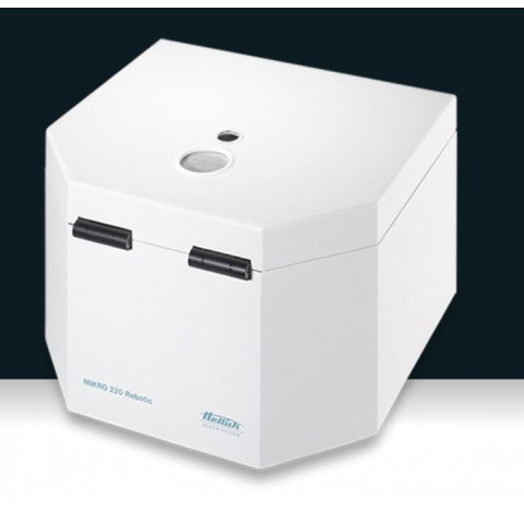 Centrifugeuse Mikro 220 Robotic est une centrifuguse ventilee et robotisee vitesse maxi 13 000 rpm, 