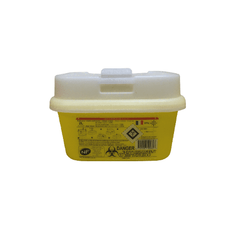 Le collecteur pour dechets medicaux perforants, STILECO POCKET de 2 litres, est con‡u pour la collec