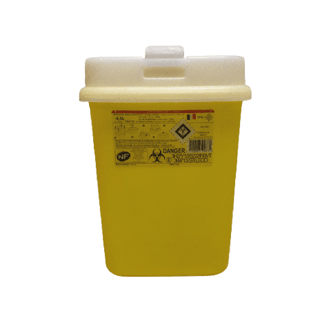 Le collecteur pour dechets medicaux perforants, STILECO POCKET de 4,5 litre, est con‡u pour la colle