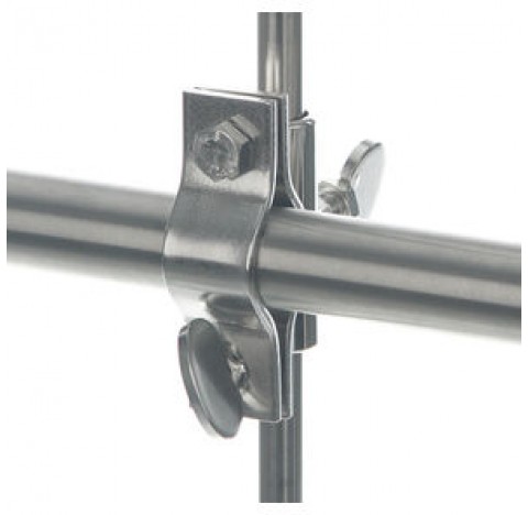 Mounting clips / reducer for tube diameter 26,9 and 13 mm ,stainless steel