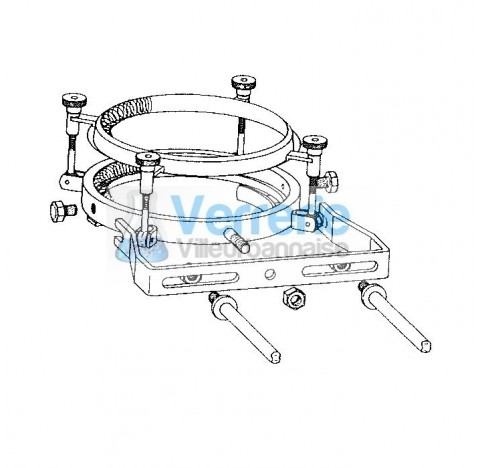 Connecteur de bride universels d'acier fin en execution massive, pour l'installation fixe dans une p