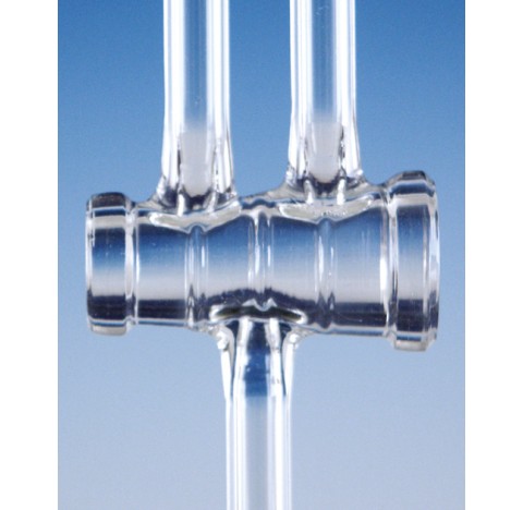 DURAN Stopcocks, two way, ground, without keys, NS 18.8 packing of 10