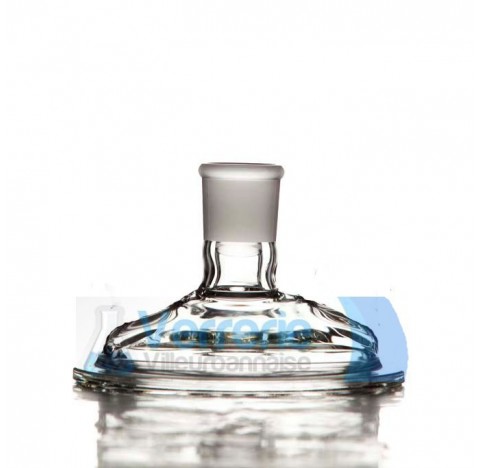 Glass lid of reactor DN 120 central socket 29/32 height :125 mm Pressure maxi : 1 Bar verre Pyr