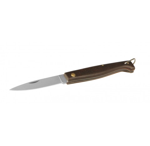 Jack Knife with wooden handle total length 100 mm ,blade length 83 mm ,Stainless steel ,