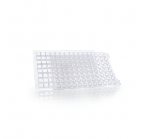 Couvercle perforable pour microplaques 96 puits carres, transparent, EVA