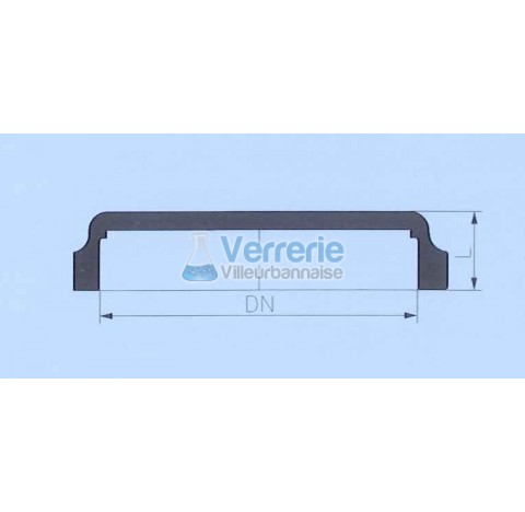 Couvercle ferme DN 400 PZ Hauteur:75mm verre industriel
