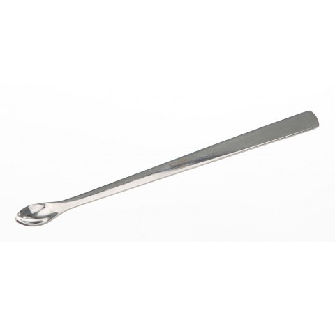 Laboratory spoon total length 150 mm spoon dimensions 20x10 diameter 1 mm ,stainless steel ,