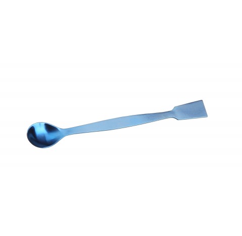 Chemical spoon total length 180 mm spatula dimensions LxW : 32x22 mm , diameter 1 mm , spoon dimensi