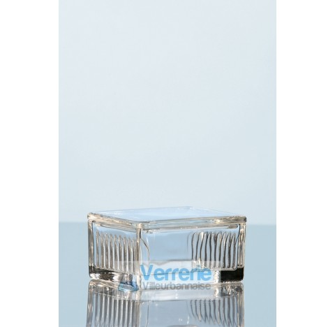 Staining dish, Schiefferdecker type, for 10 microscope slides 76 x 26 mm, soda-lime-glass lenght 90 