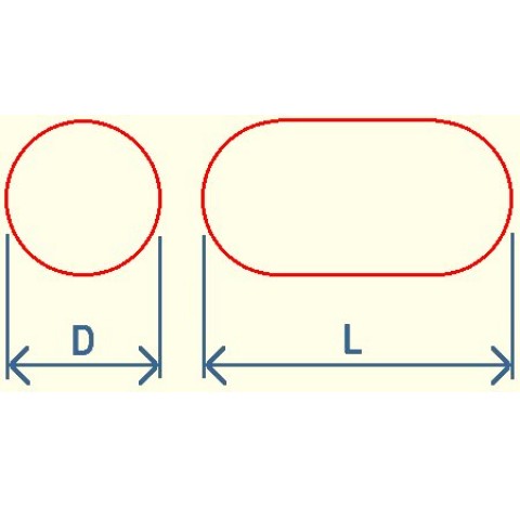 PTFE Turbo Stirrer Bars, Cylindrical dimensions: 40 x 8mm
