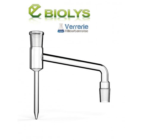 Dean stark 10ml fond conique précision 1/10 rodages 24/29, methode d'essai pour appareils de determi