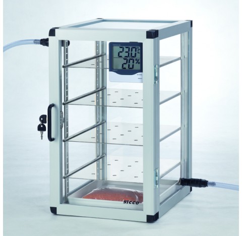 Dessicateur super star vitrum en verre borosilicate 3.3 dimensions externes : 310x525x375 mm , dimen