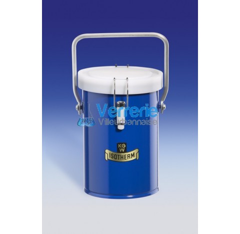 Vase DEWAR transportable avec couvercle Type B 26 1 Litre Diam int. 100 mm Ht totale : 215 mm diam e