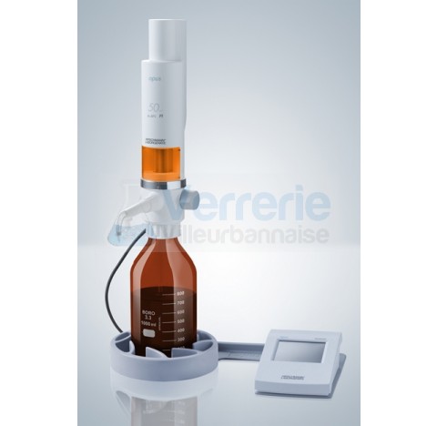 Distributeur Opus electronique 50 ml precision 0,6 pour cent repetabilite 0,2 pour cent, systeme de 