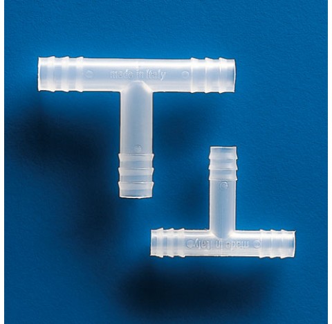 T hose connector, polypropylene out diameter: 14,7-15,6 mm bore 12,1 mm